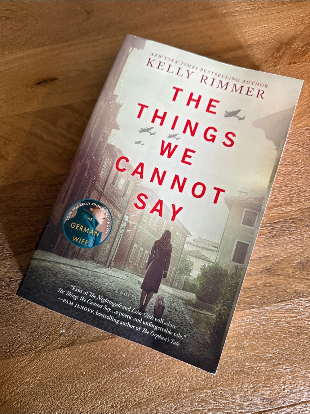 Kelly Rimmer "The Things We Cannot Say" - Red & Cream Cover